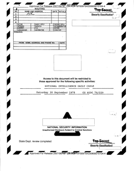 Security Classification