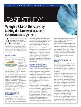 Wright State Prints Mission Critical Documents with Thin Clients from UNIX