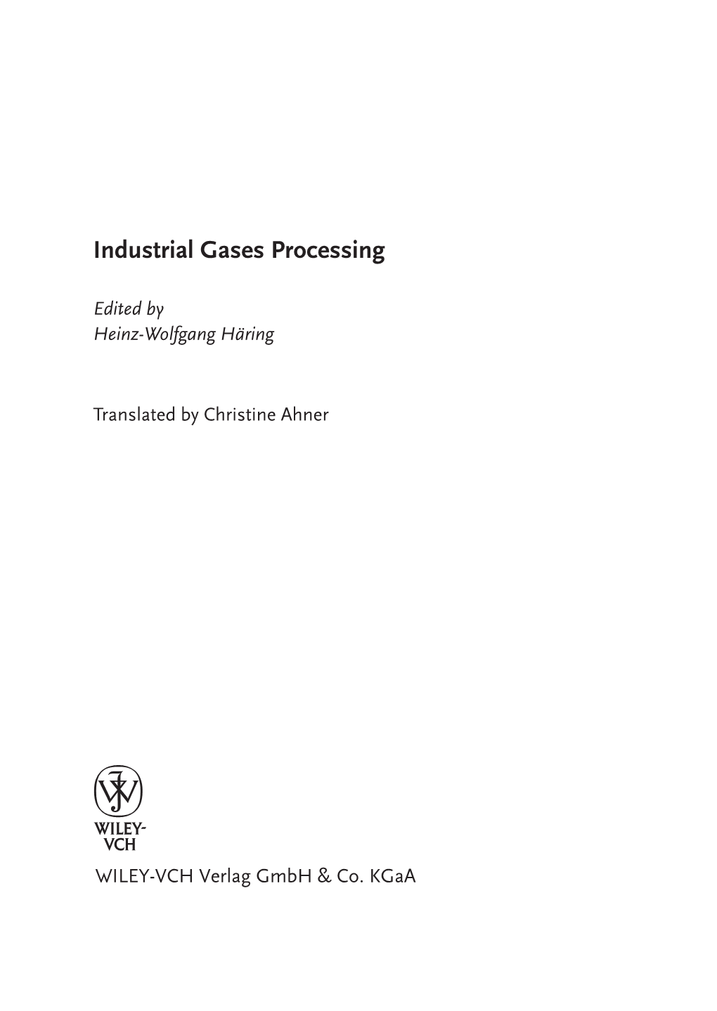 Industrial Gases Processing