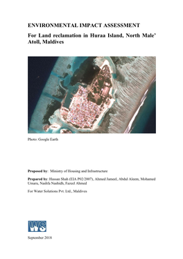 For Land Reclamation in Huraa Island, North Male' Atoll, Maldives