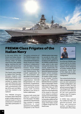FREMM Class Frigates of the Italian Navy in the Early 2000S, the the Prime Contractors of FREMM Variants