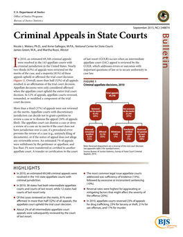 Criminal Appeals in State Courts Bulletin