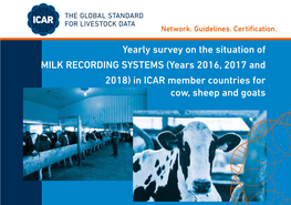 Survey on Milk Recording Systems in Cows Sheep and Goats 2016 2017