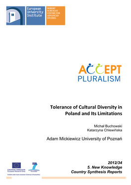 Tolerance of Cultural Diversity in Poland and Its Limitations