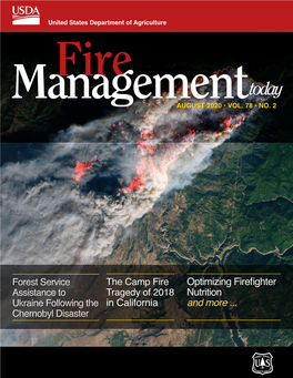 Fire Management Today, Vol 78, No. 2, August 2020