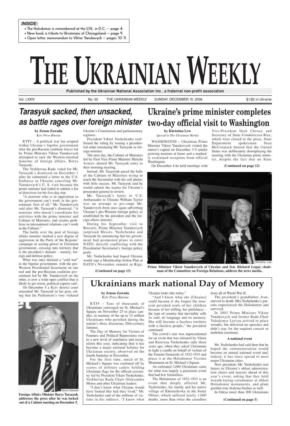 The Ukrainian Weekly 2006, No.50