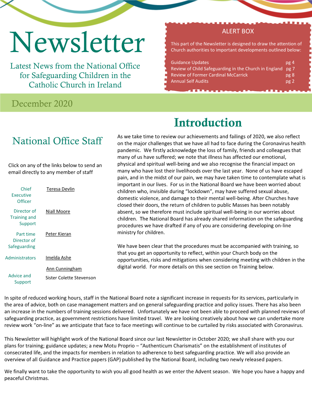 Newsletter December 2020