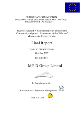 Aircraft Noise Exposure at and Around Community Airports : Evaluation of the Effect of Measures to Reduce Noise