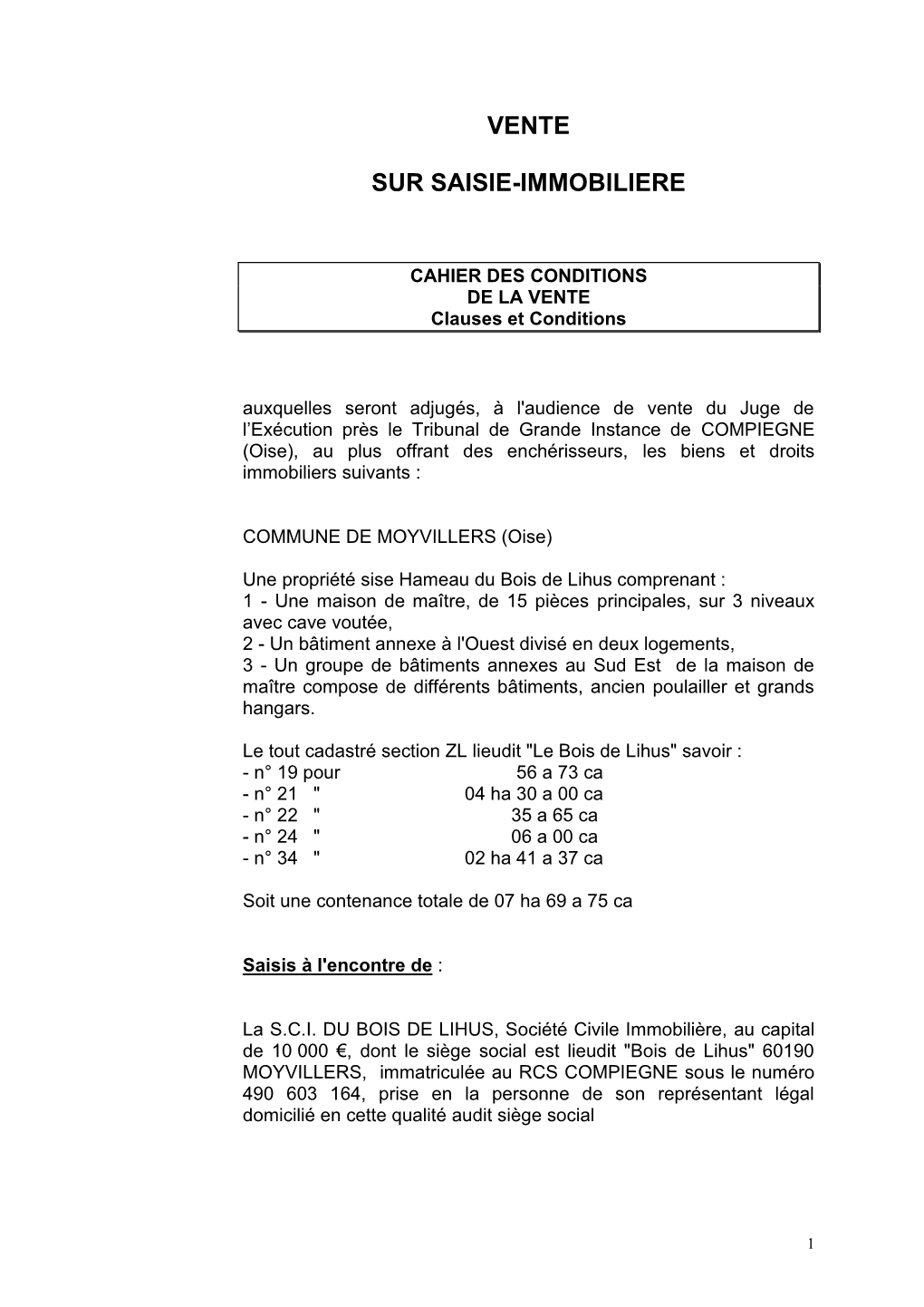 Vente Sur Saisie-Immobiliere