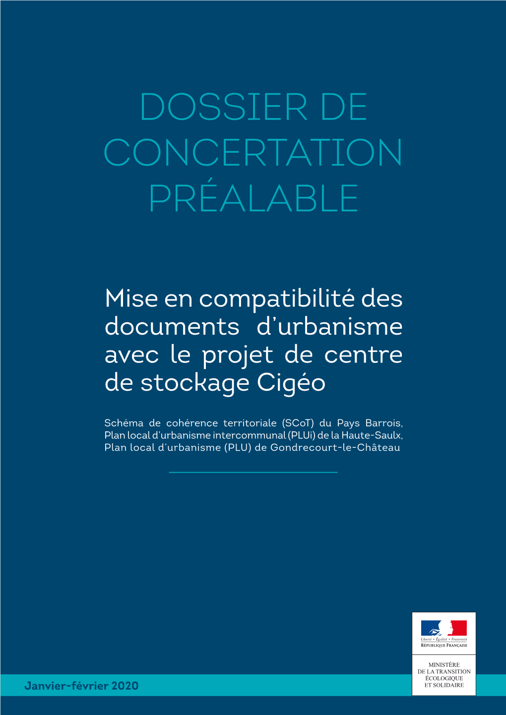 Dossier De Concertation Préalable