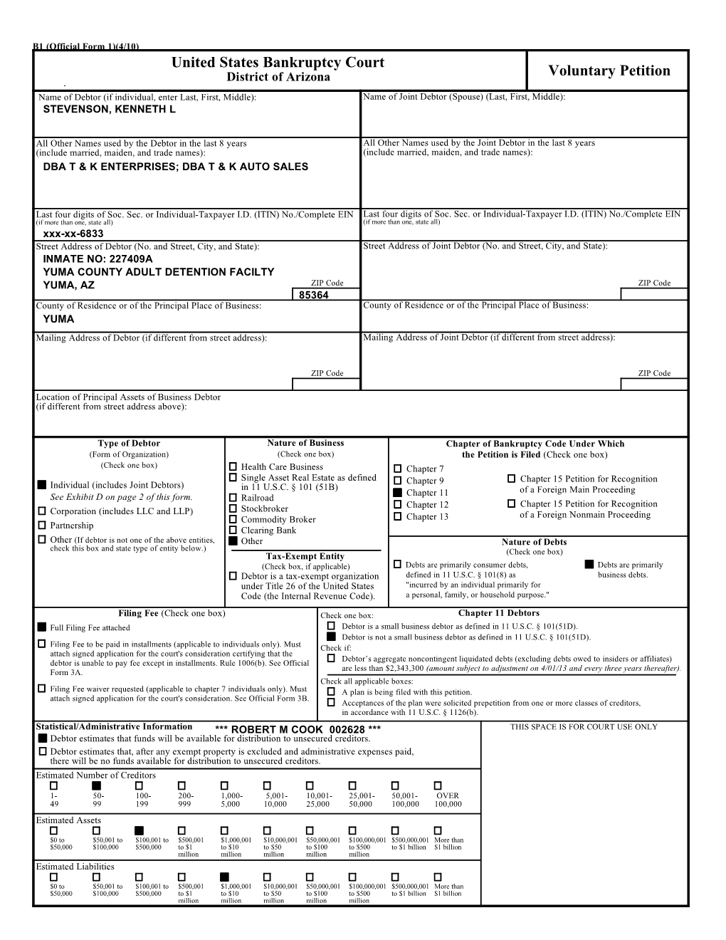 Bankruptcy Forms