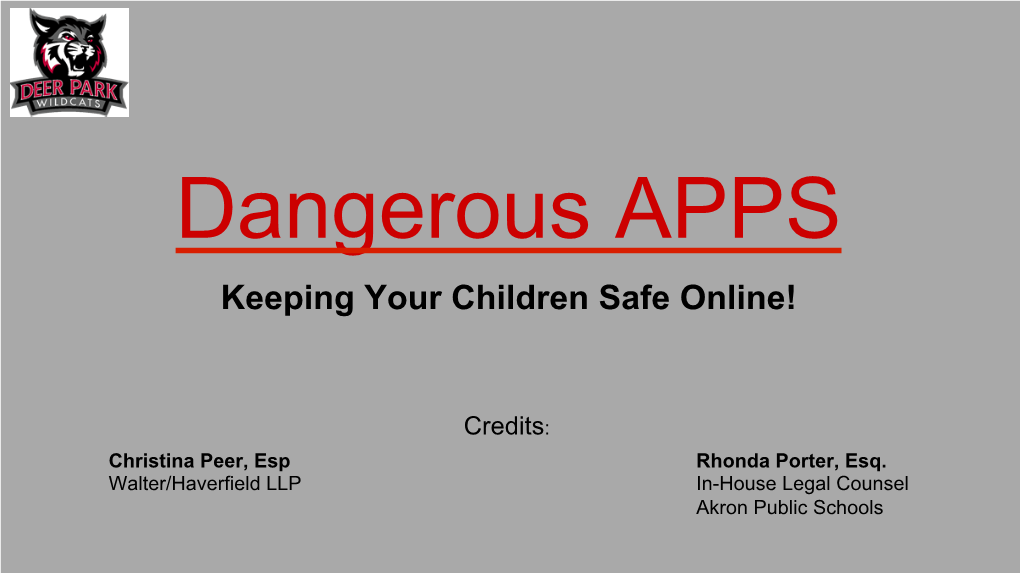 Dangerous APPS Keeping Your Children Safe Online!