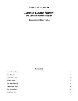 Lassie Come Home: the Canine Cinema Collection