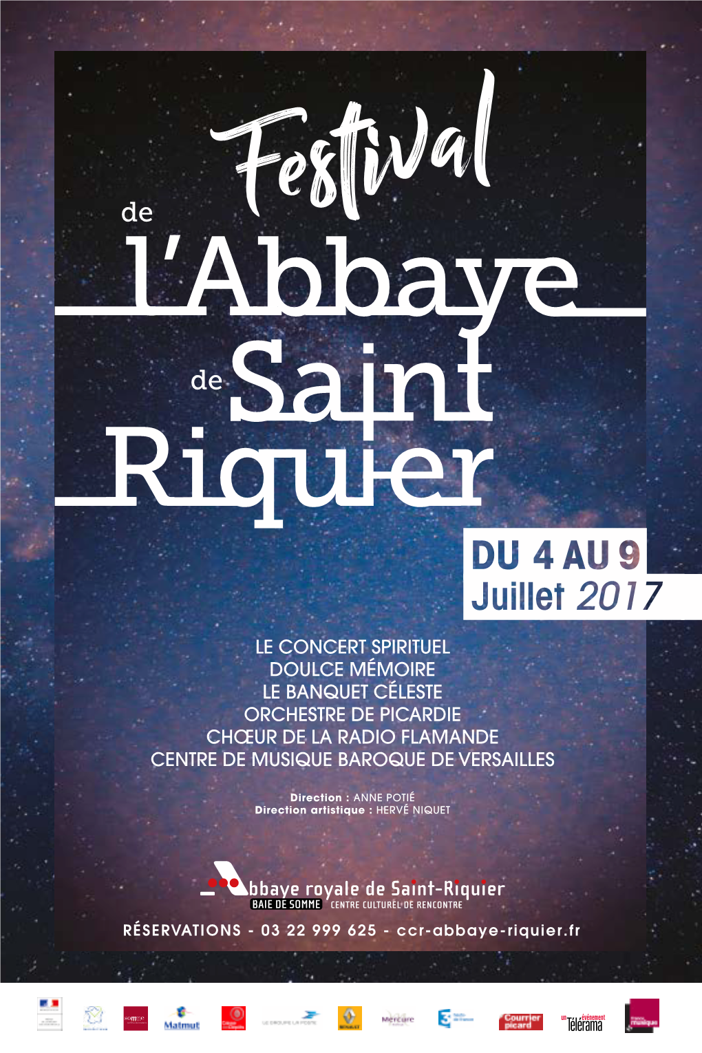 Programme Du Festival De L'abbaye De Saint-Riquier