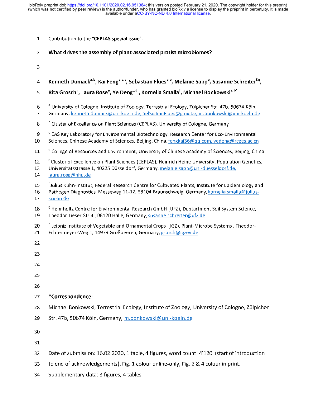 What Drives the Assembly of Plant-Associated Protist Microbiomes?