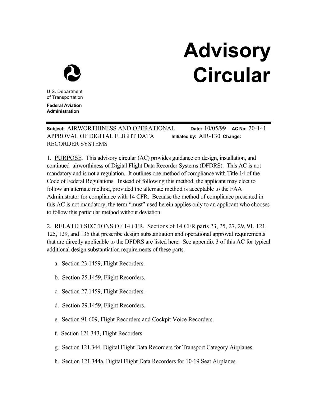 Advisory Circular U.S