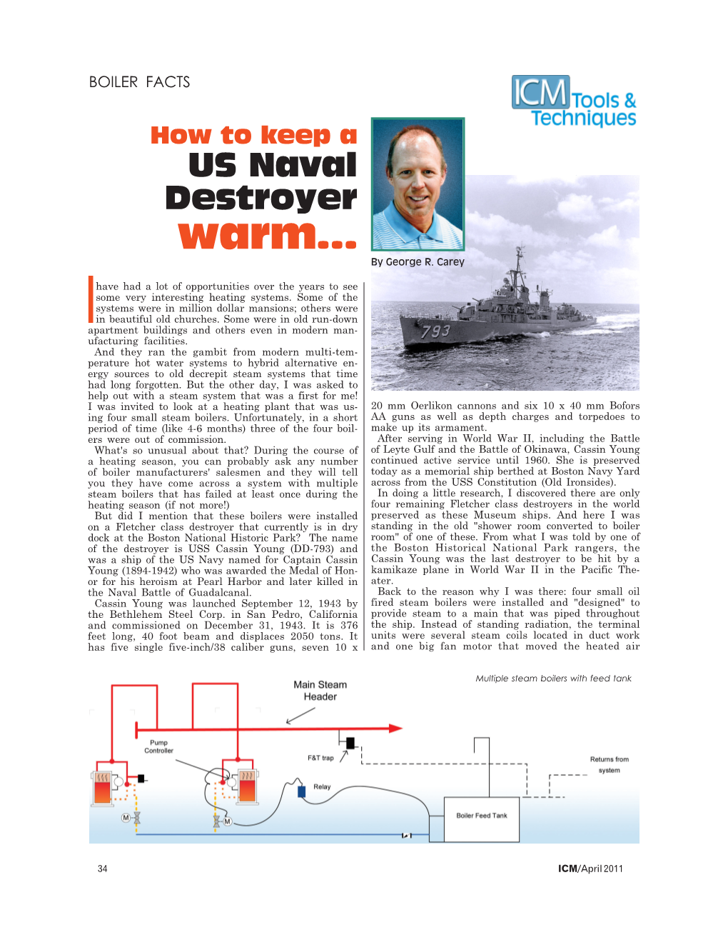 How to Keep a US Naval Destroyer Warm