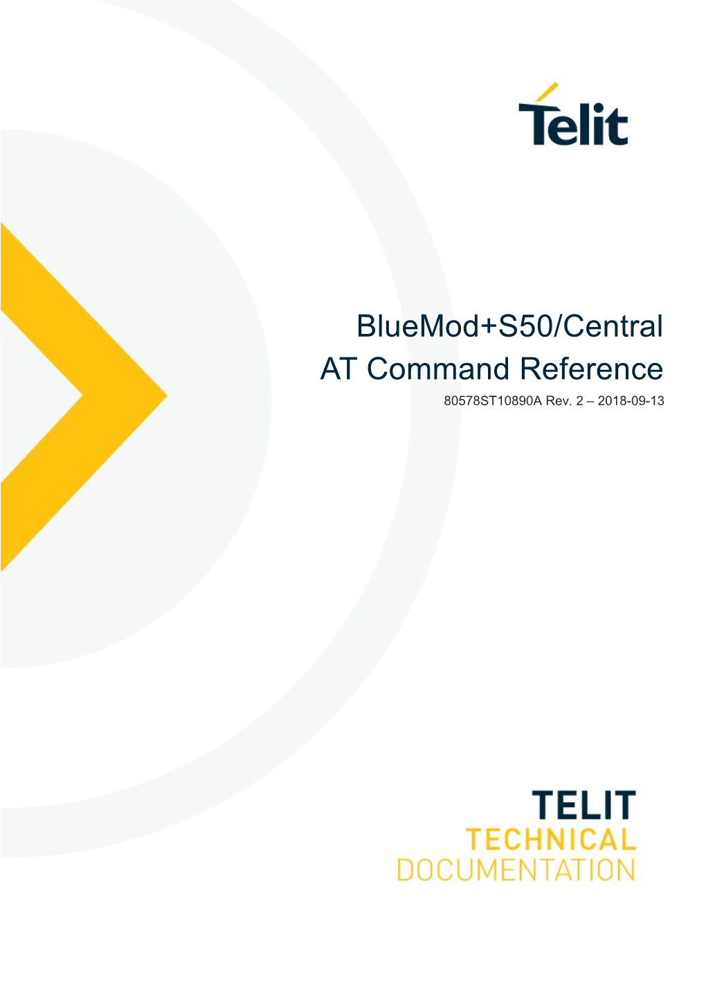 Bluemod+S50/Central at Command Reference 80578ST10890A Rev