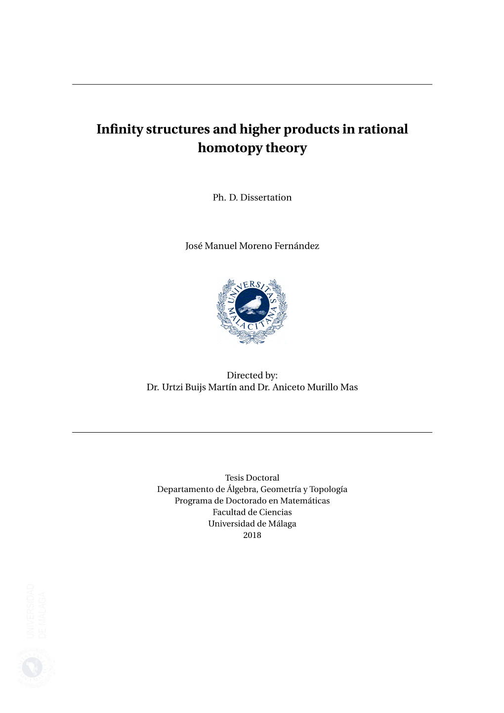 Infinity Structures and Higher Products in Rational Homotopy Theory