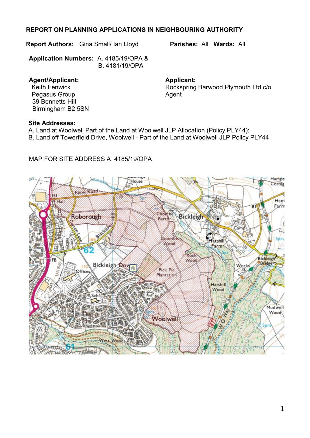 Consultation on Planning Applications