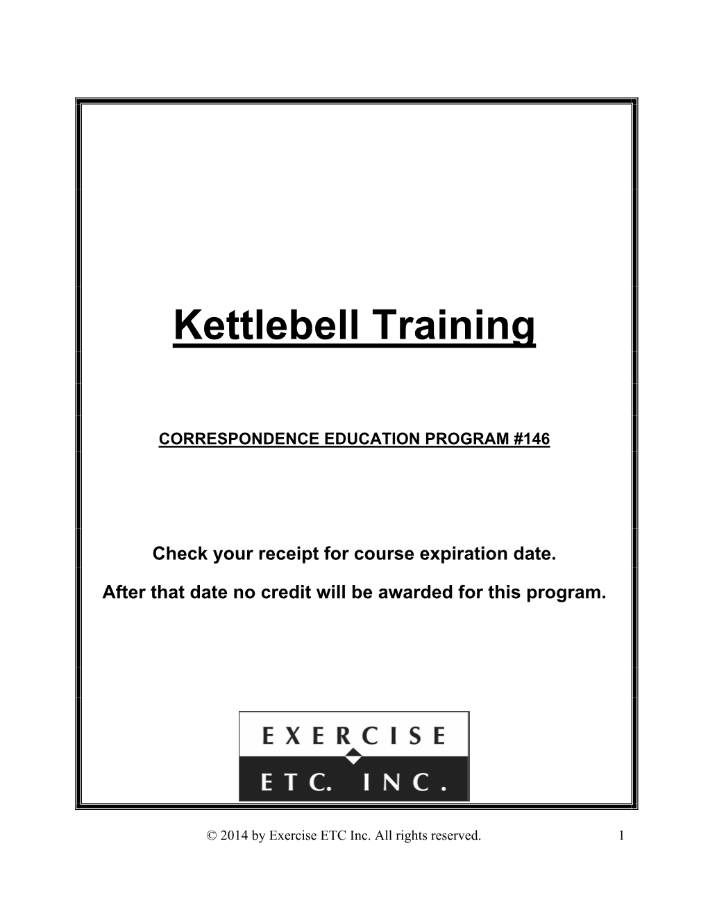 Kettlebell Training