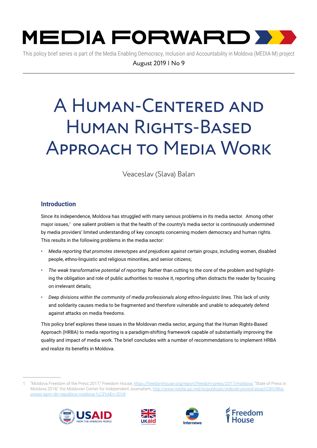 A Human-Centered and Human Rights-Based Approach to Media Work