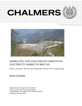 Modelling and Analysis of Competitive Electricity Market in Bhutan