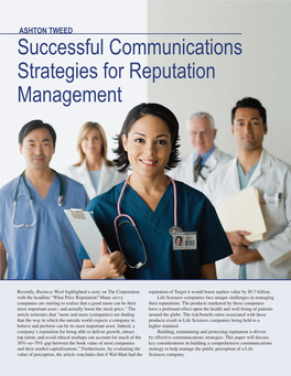 Successful Communications Strategies for Reputation Management