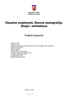 Vizualne Umjetnosti, Likovne Monografije, Dizajn I Arhitektura