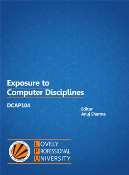 Exposure to Computer Discipline (104)