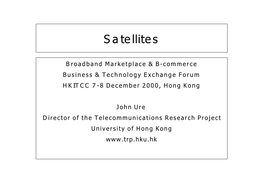 HKITCC: Satellites, Broadband and B-Commerce Presentation