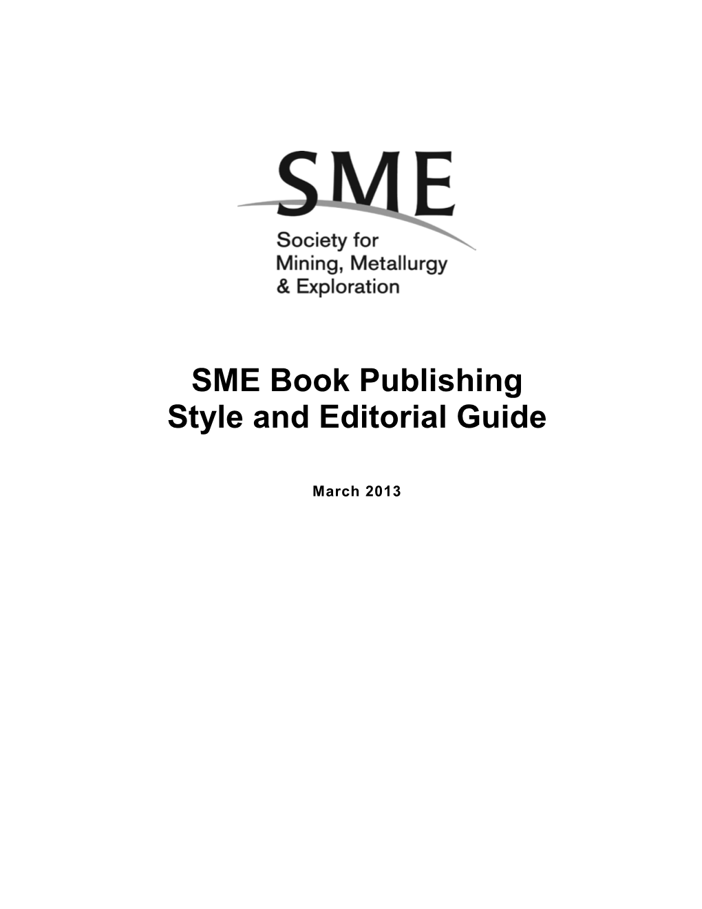 SME Book Publishing Style and Editorial Guide