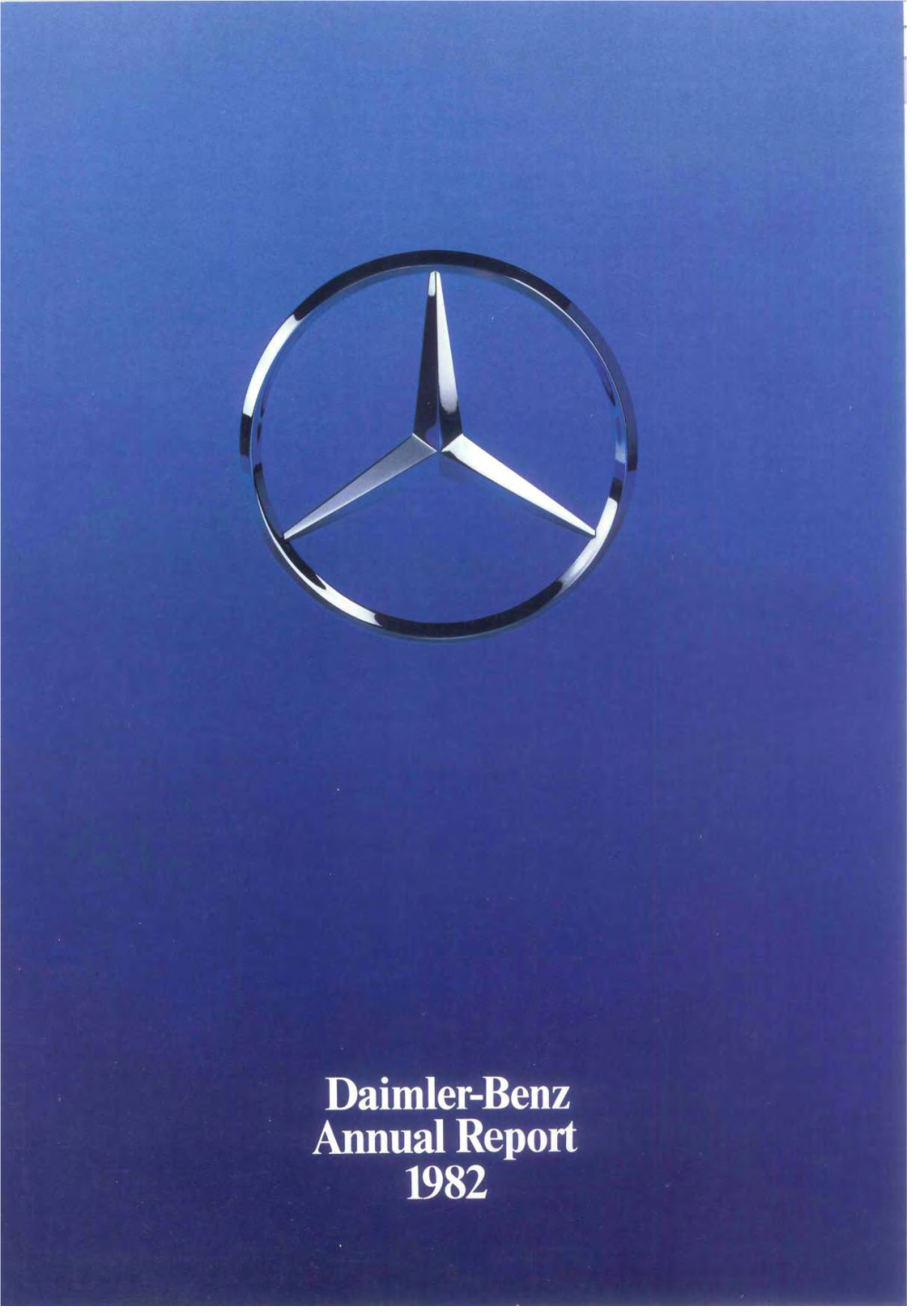 Daimler-Benz Annual Report 1982