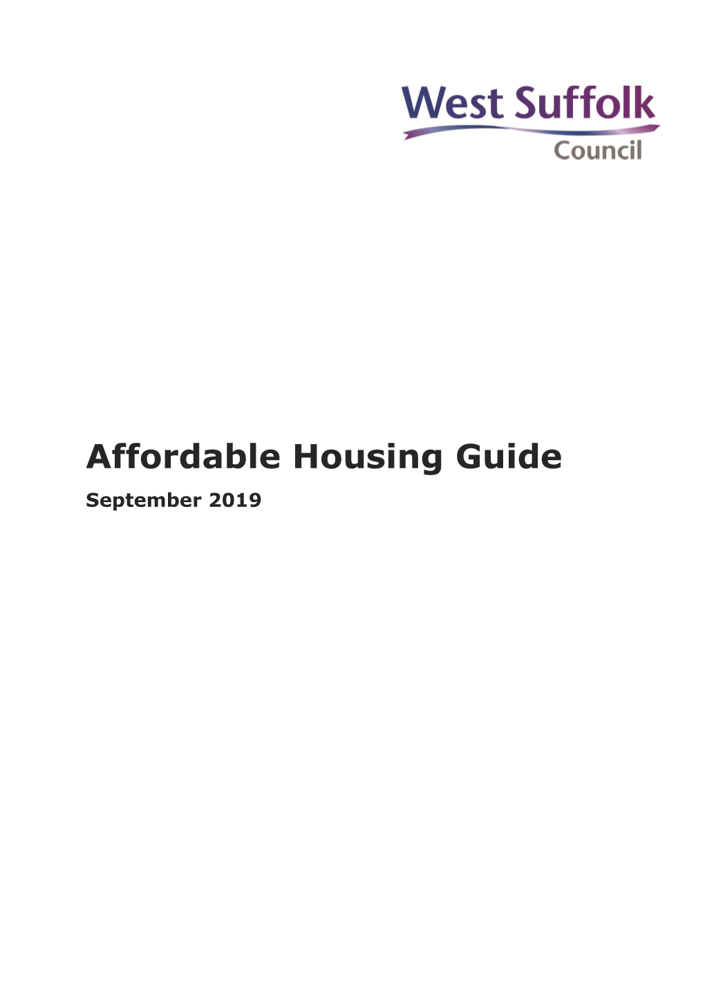 Affordable Housing Guide September 2019