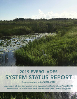 2019 System Status Report Will Also Provide Input Into the 2020 Report to Congress, Required by the Water Resources Development Act of 2000