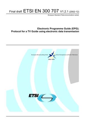EN 300 707 V1.2.1 (2002-12) European Standard (Telecommunications Series)