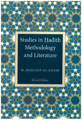 Studies in Hadith Methodology and Literature by Shaykh Muhammad