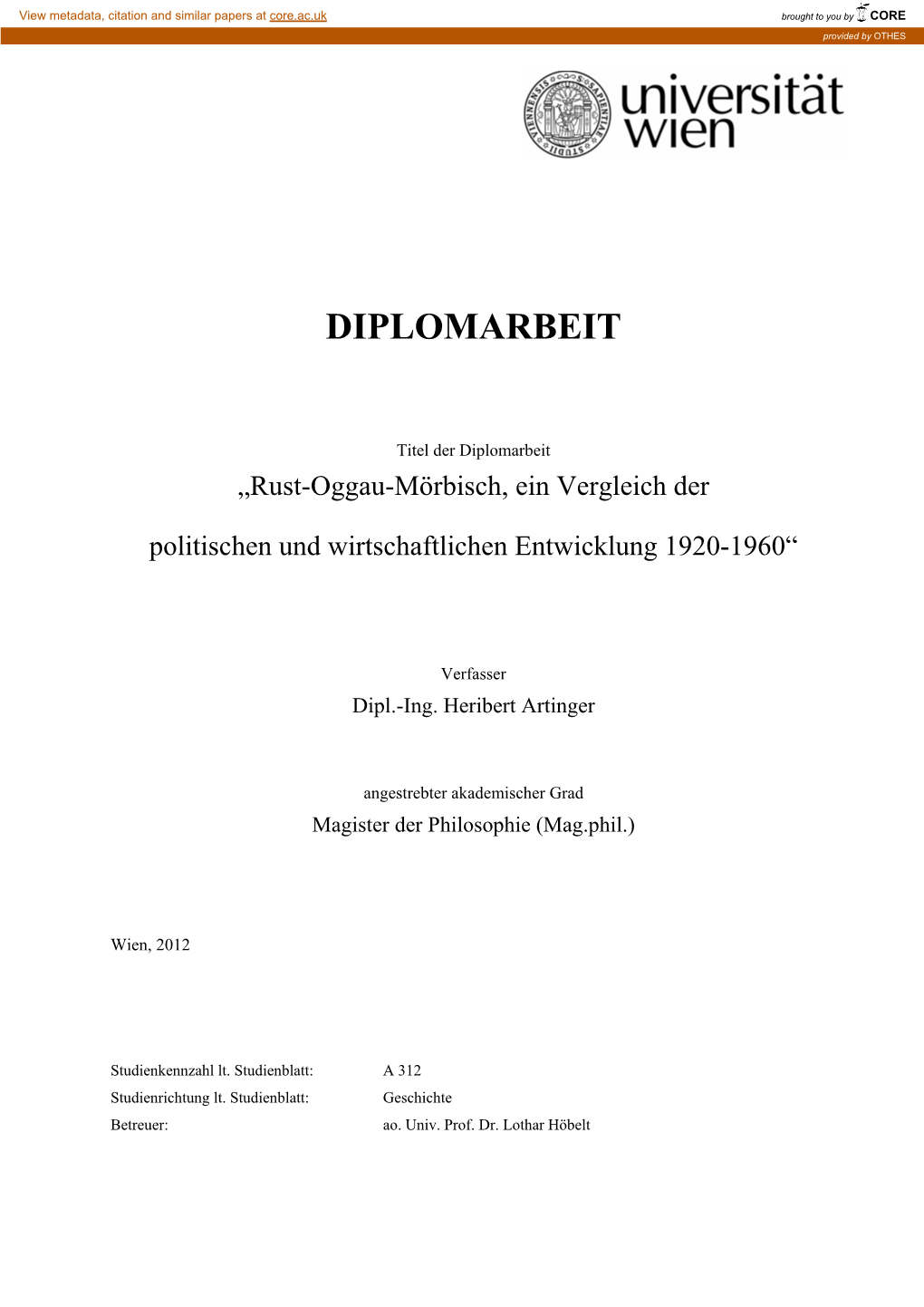 Diplomarbeit