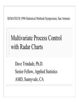 Multivariate Process Control with Radar Charts