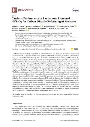 Catalytic Performance of Lanthanum Promoted Ni/Zro2 for Carbon Dioxide Reforming of Methane