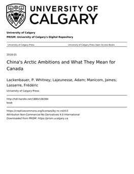 China's Arctic Ambitions and What They Mean for Canada