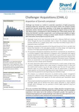 Challenger Acquisitions (CHAL.L)