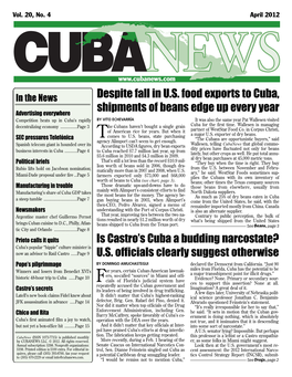 Is Castro's Cuba a Budding Narcostate?