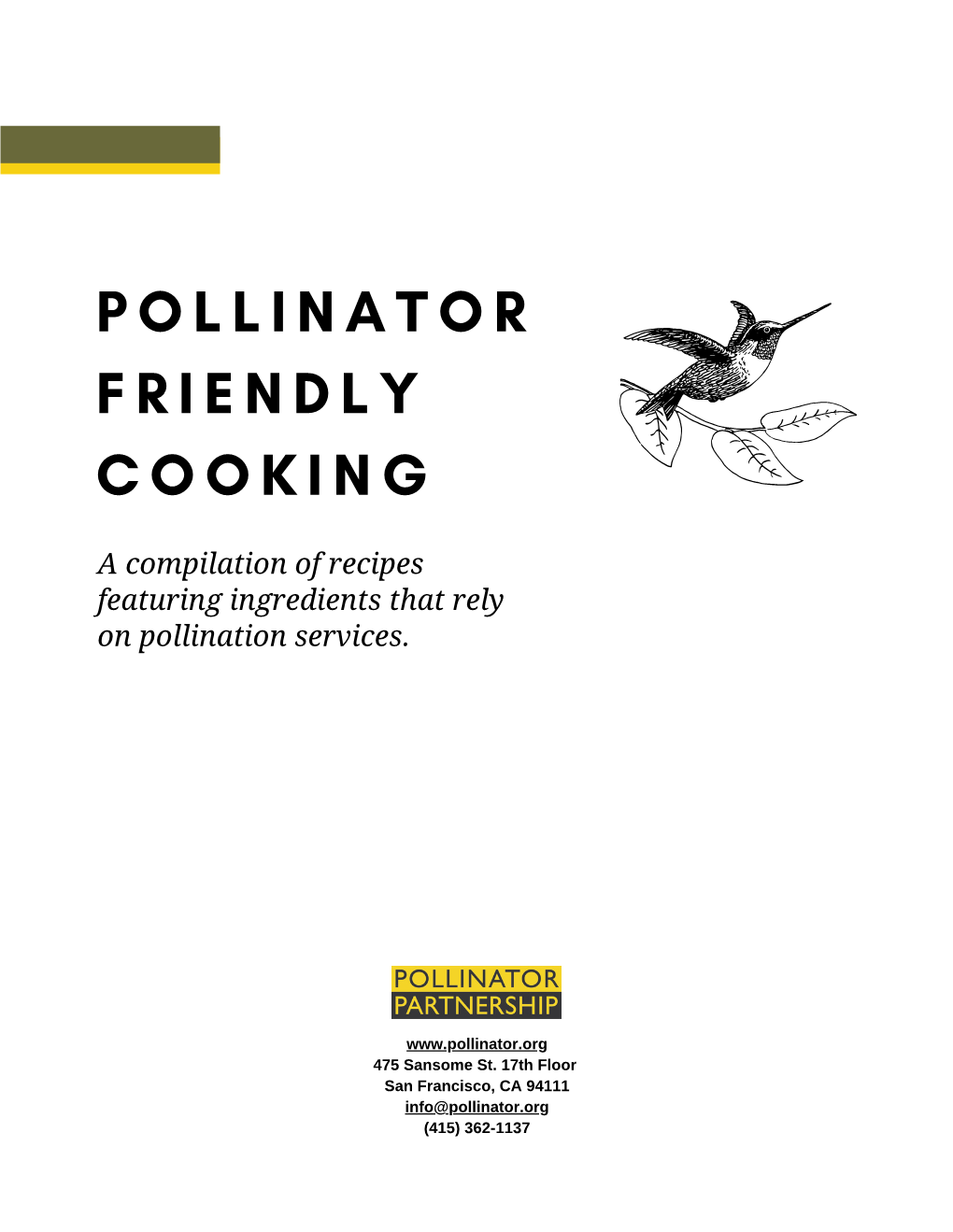 Pollinator Friendly Cooking