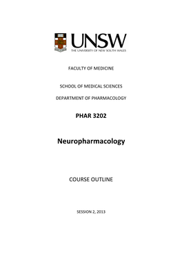 Neuropharmacology