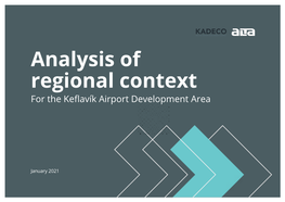 Analysis of Regional Context for the Keflavík Airport Development Area