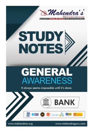 Study Notes for Syndicate Bank - 2018