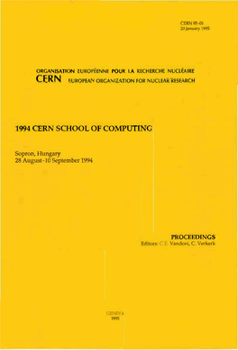 1994 Cern School of Computing