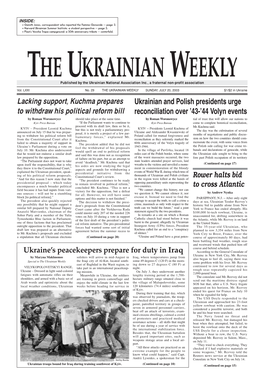 The Ukrainian Weekly 2003, No.29