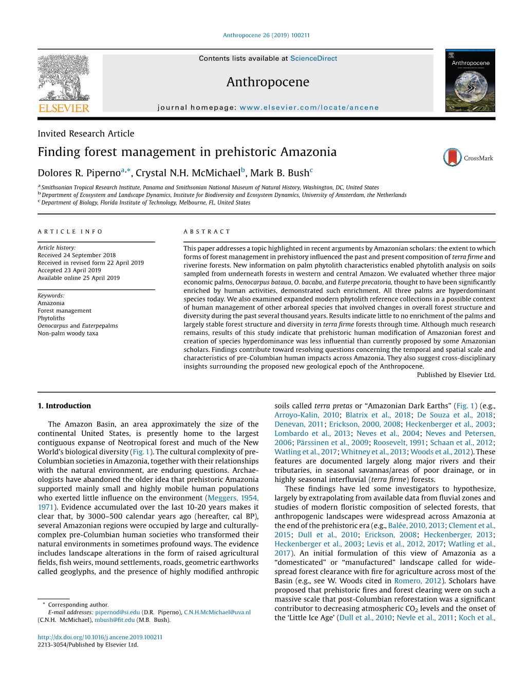 Finding Forest Management in Prehistoric Amazonia